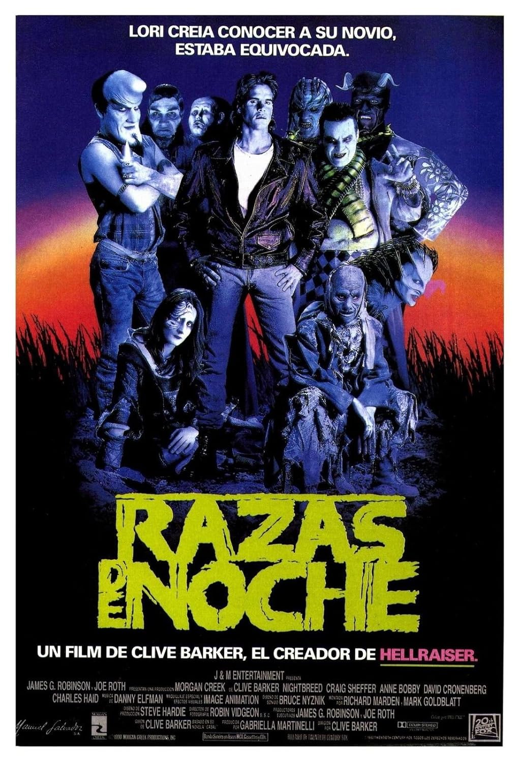 Nightbreed (1990) Spanish Movie Poster 24x36
