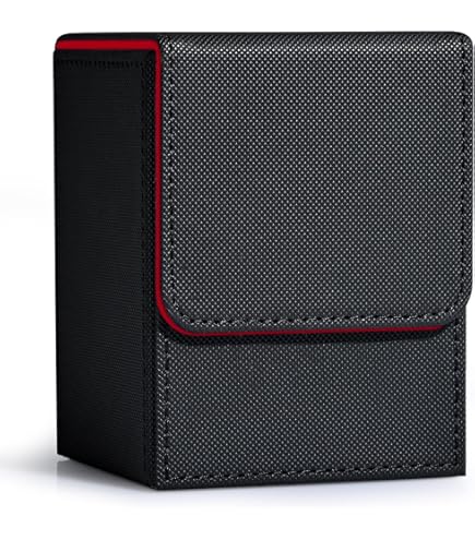 Amazon.com: ZLCA Card Deck Box Fits YuGiOh TCG, Card Storage Box with  Dividers Holds 100+ Sleeved Cards, Premium Card Deck Case Compatible with  CCG Trading Cards (Black&Red,Puzzle) : Toys & Games