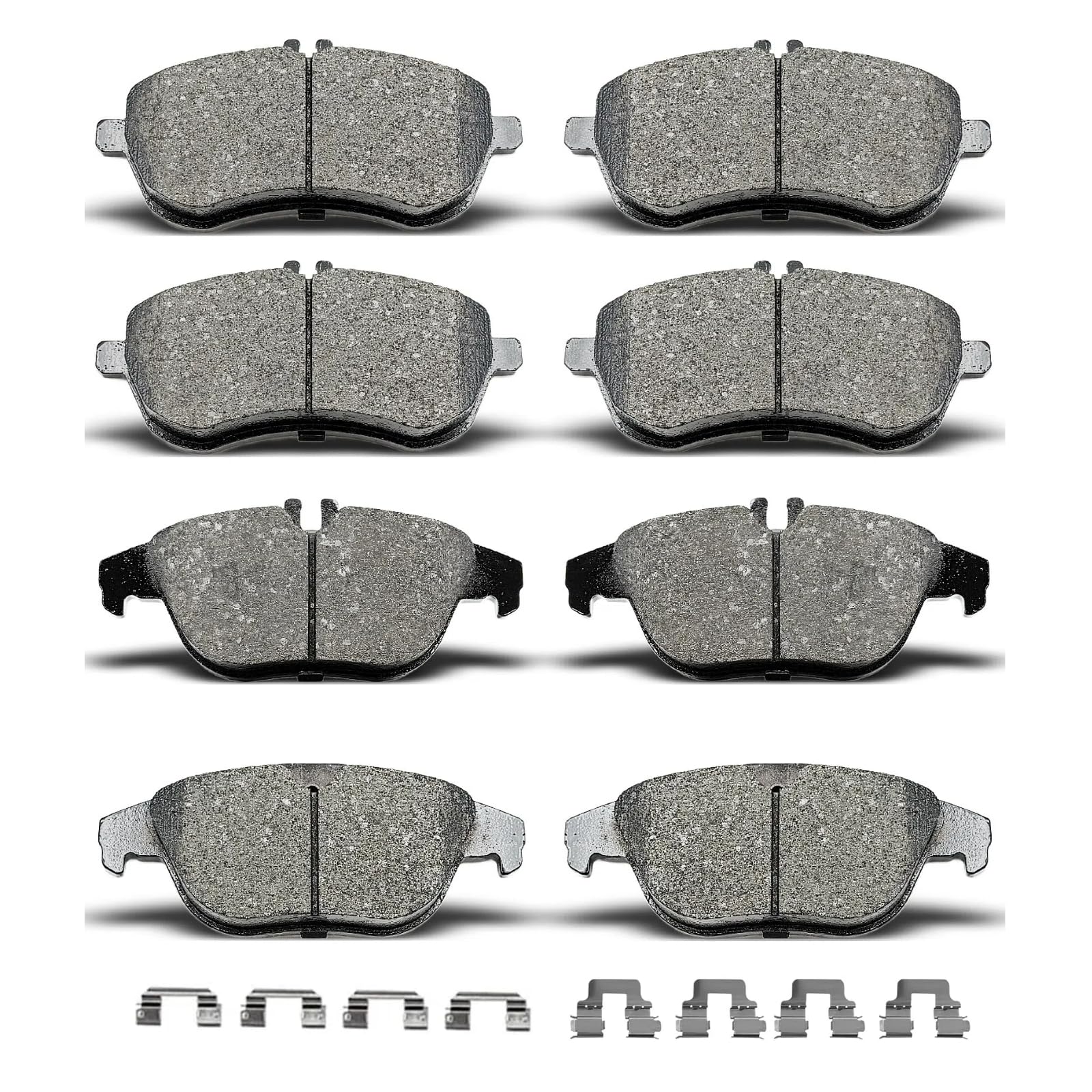 Photo 1 of D1340 D1341 8pcs Ceramic Front Rear Brake Pads With Clips Fit For Mercedes-Benz C250 2012-2016,For Mercedes-Benz C300 2008-2012