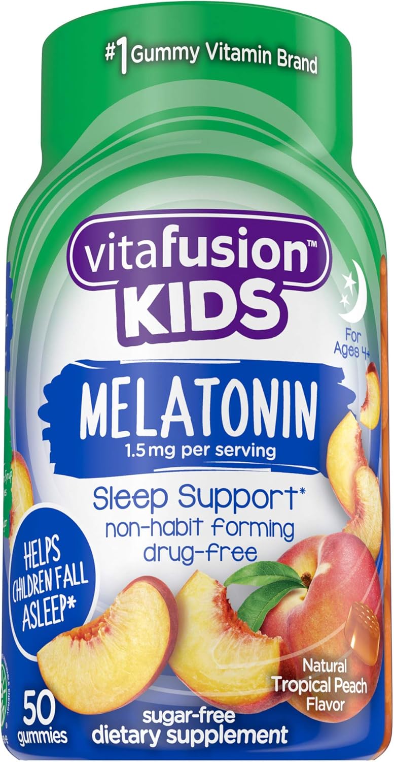 Vitafusion Kids Melatonin Gummy Vitamins, 50 count: Health & Personal Care