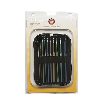 Boye Crochet Master Steel and Aluminum Crochet Hooks Set - 24 hooks