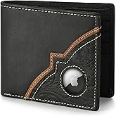 Wrangler Men's Wallet with AirTag Holder, Slim RFID Blocking, Genuine Leather, 11-22 Card Bifold
