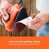 BLACK+DECKER Mouse 55W Detail Sander BEW230-GB 6 Sheets Dust Port view 7
