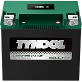 TYKOOL LFP30L-BS-STD Lithium Battery, Replaces YTX30L-BS, 650CCA 12Ah Fits for Motorcycle UTV ATV PWC, Compatible with Harley Touring Road King Moto Guzzi 1000cc Polaris Ranger RZR 800,Digital Readout