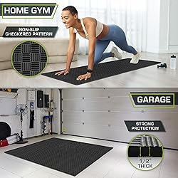 ProsourceFit Exercise Puzzle Mat ½-in, Checkered