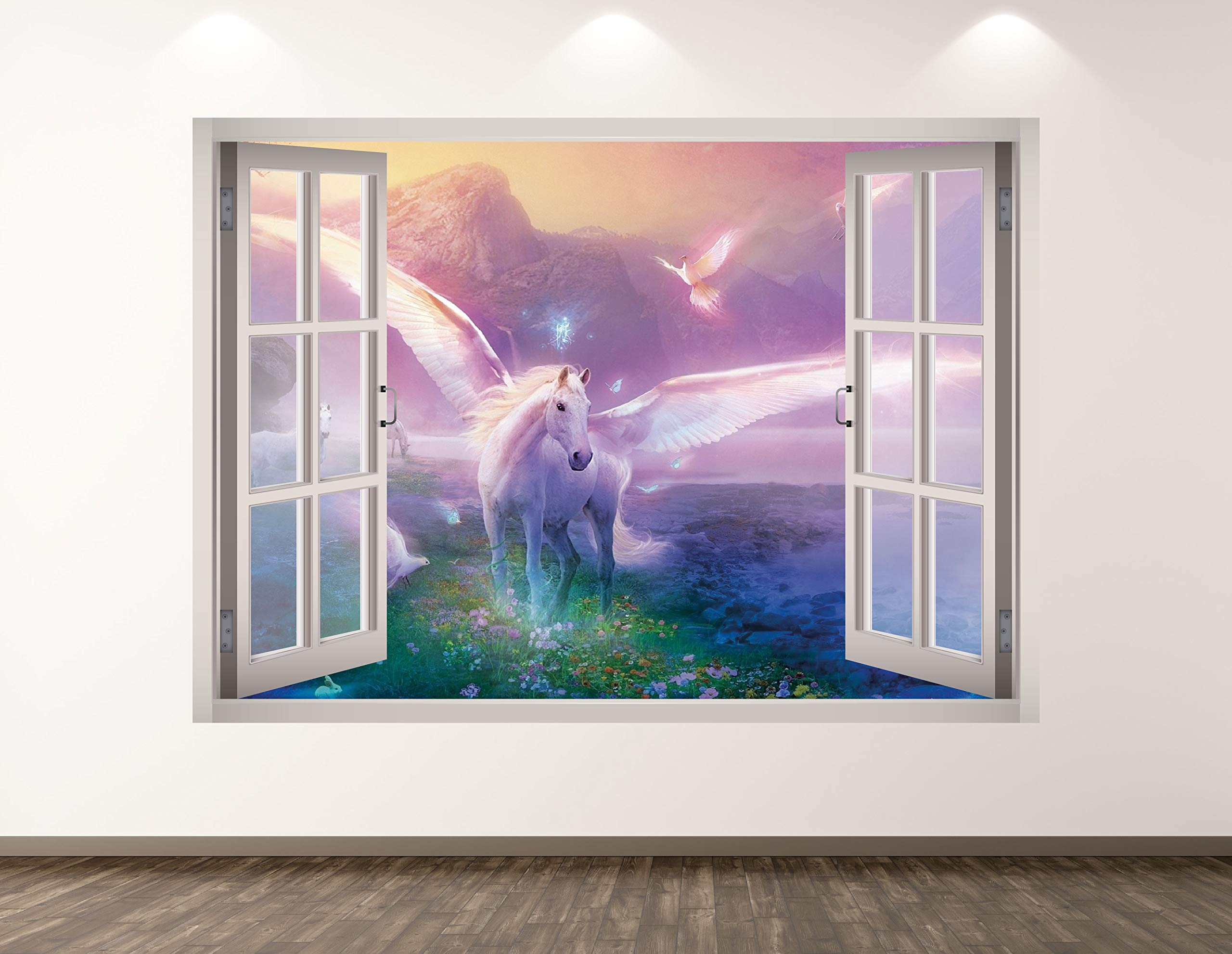 Unicorn Wall Decal Art Decor 3D Window Mythical