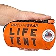 Go Time Gear Survival Life Tent • 2 Person Mylar Emergency Shelter Tube Tent + Paracord • All-Weather Protection for Camping,