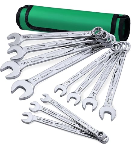 SK Tools USA 11/16 Inch 6-Point SAE Chrome Combination Wrench - Made In USA | 88272