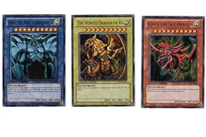 YU-GI-OH! Yu Gi Oh Legendary Collection Ultra Rare God Card Set of 3 Egyptian God Cards Slifer, Obelisk Ra (Limited Edition) Ultra Rare Version