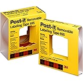 Post-it(R) Labeling Tape 695, 2 in x 36 yds, White [Price is per ROLL]