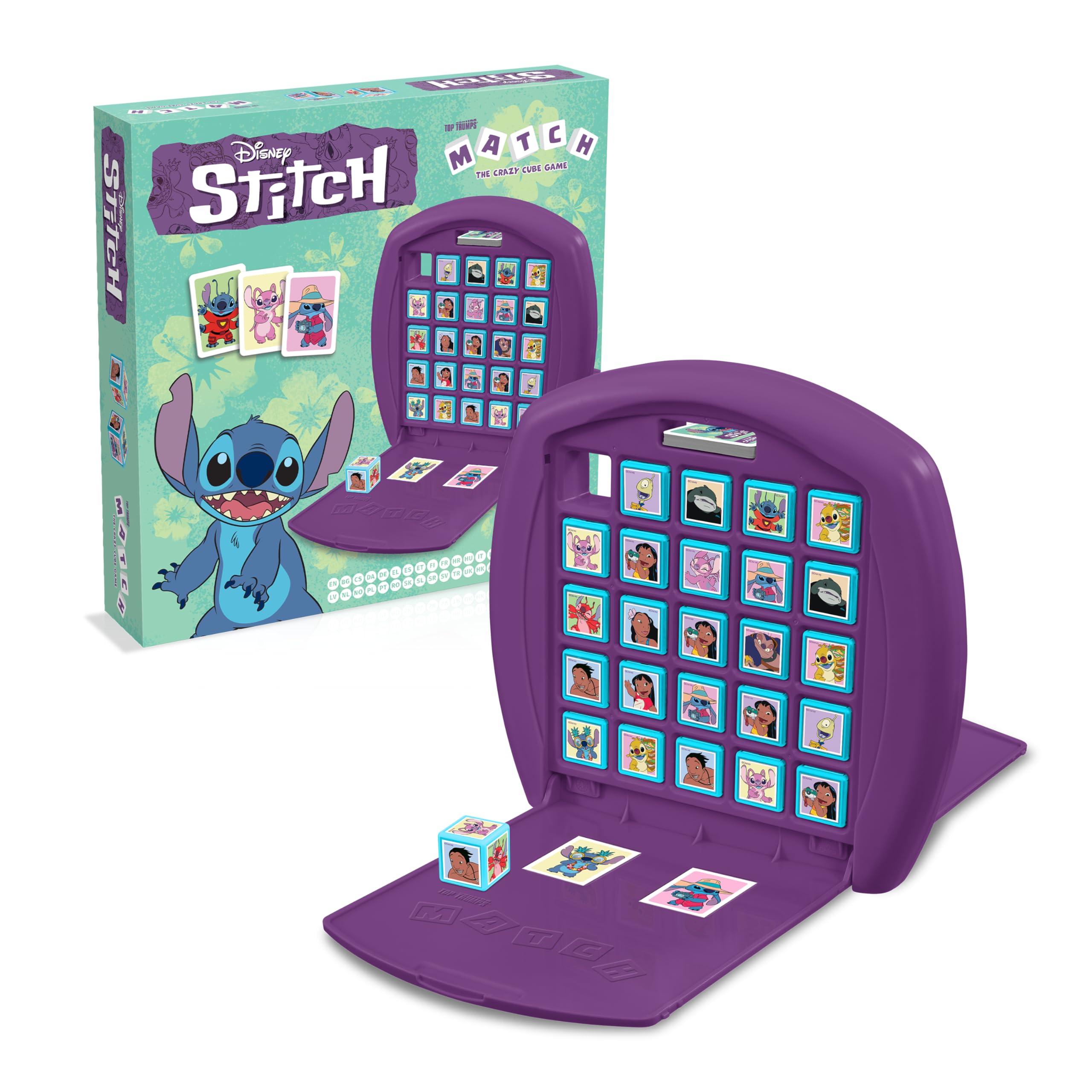 Top Trumps Match Lilo & Stitch – Gioco Da Tavolo Per 2 Giocatori, Allinea 5 Cubi, Dai 4 Anni In Su, Ideale Per Famiglie E Fan Del Film