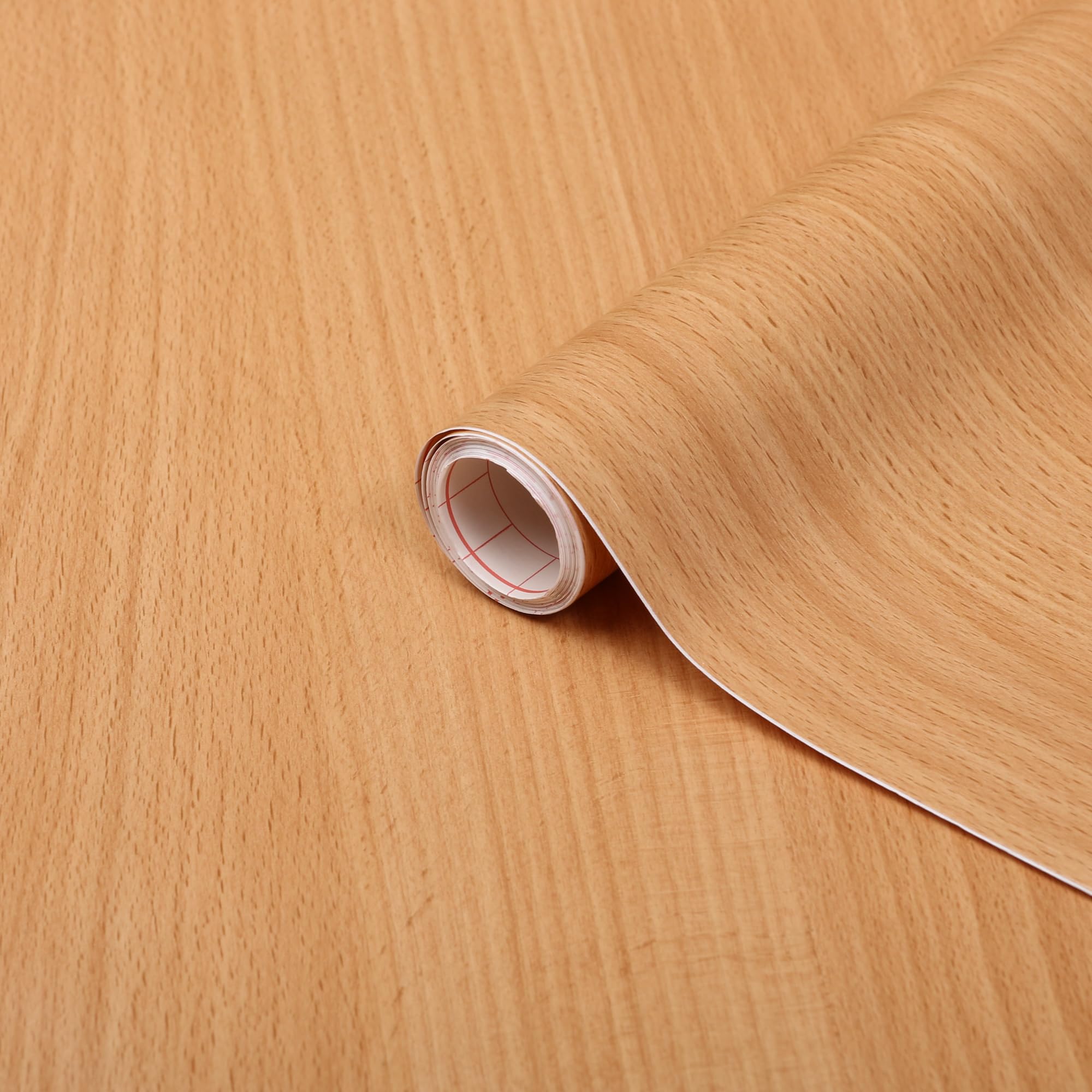 d-c-fix vinyl wrap European beech wood effect 90 cm x 2,1 m - sticky back plastic roll for furniture, kitchen & cupboards - contact paper sticker self adhesive film