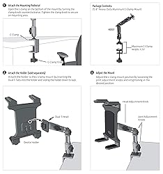 ARKON Mounts Heavy Duty Multi Angle Mount with 8