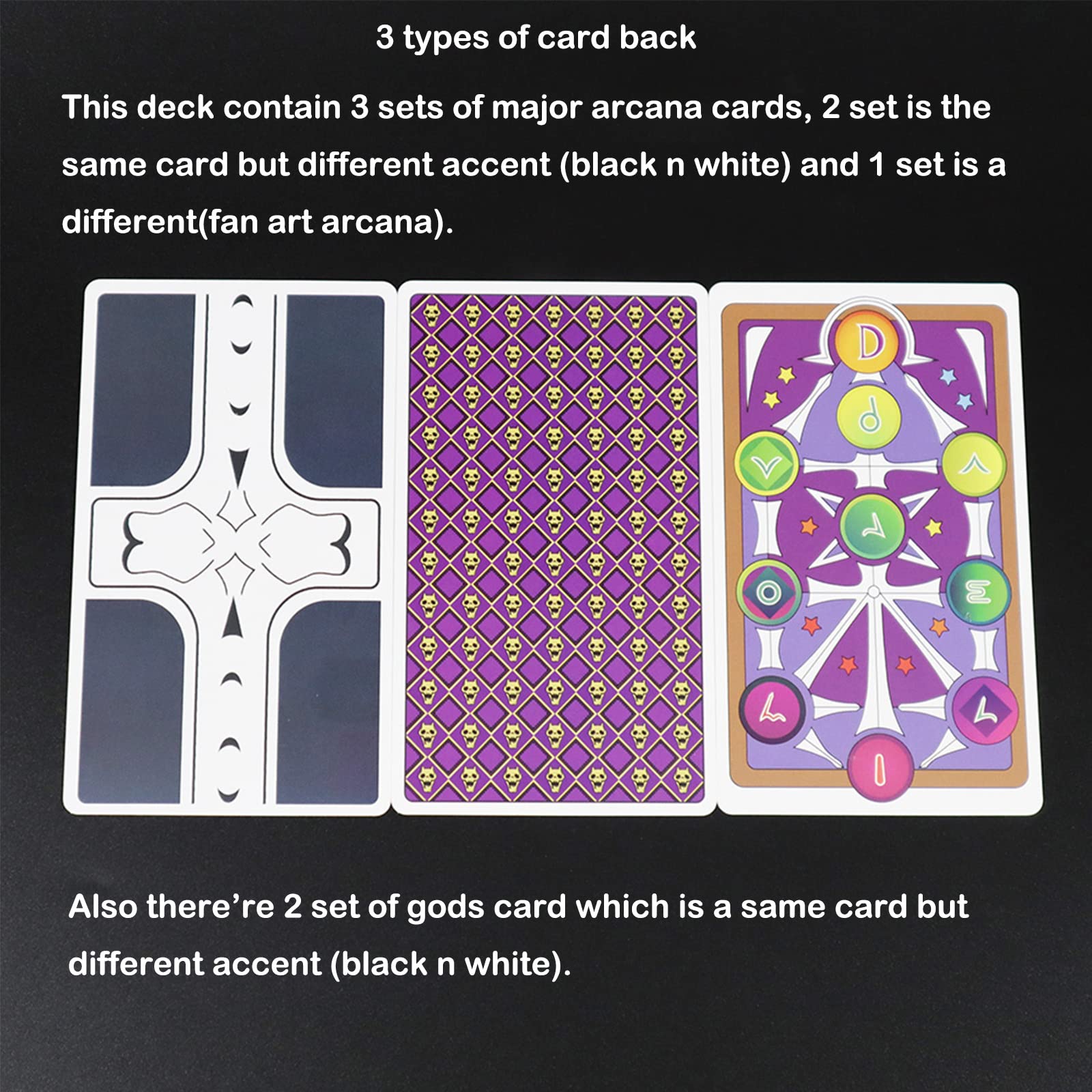 mrdiyshisha JoJo's Bizarre Adventure: Stardust Crusaders Tarot Deck, 84 PCS JJBA Anime Tarot Cards