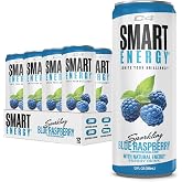 C4 Smart Energy Drink, Energy &amp; Focus, Blue Raspberry, 12pk | 200mg natural caffeine, Cognizin citicoline &amp; green tea extract for energy, focus and alertness.
