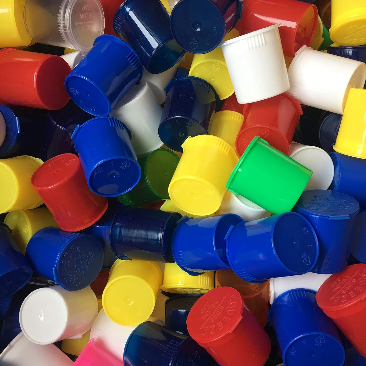 BIGSMOKESUPPLIES 250 X 6DR 6 Dram Plastic Pop Top Containers Bottle