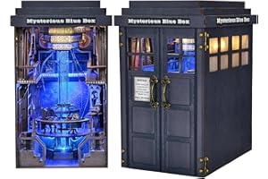 TOYQI Book Nook Kit, DIY Miniature Dollhouse Kit for Adults and Teens, Booknook Tiny House Kit Bookshelf Decoration 3D Wooden Puzzle Bookend