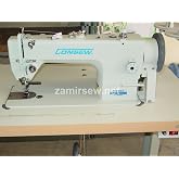 Consew upholstery Walking Foot Industrial Sewing Machine with Table and Servo Motor Drop Feed, Needle Feed, Walking Foot, Lockstitch Machine