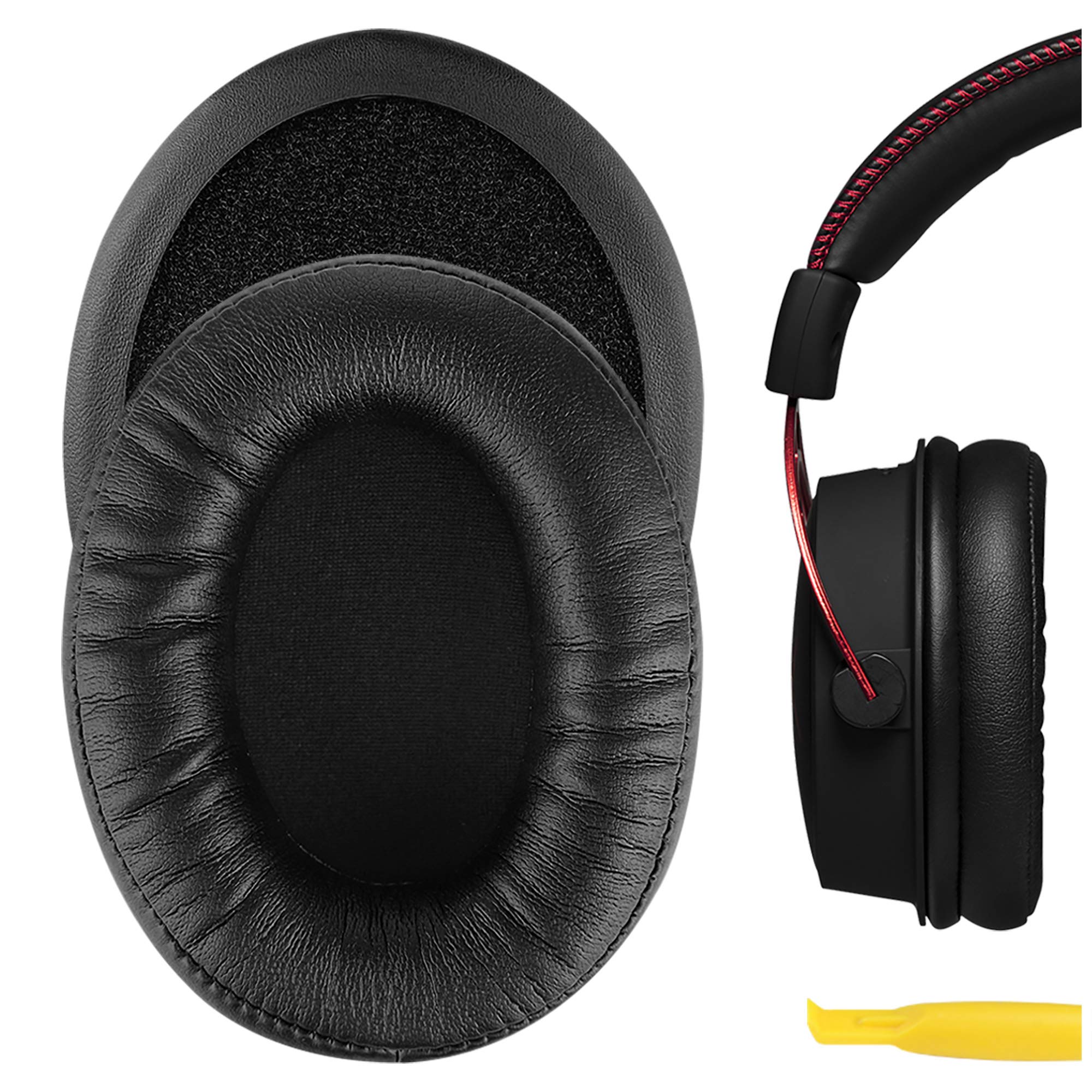 Geekria Replacement Ear Pads for HyperX Cloud Alpha Gaming Headphones Ear Cushions, Repair Parts (Black)