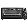 Courant TO-621K 2 Slice Compact Toaster Oven with Bake Tray and Toast Rack, Black