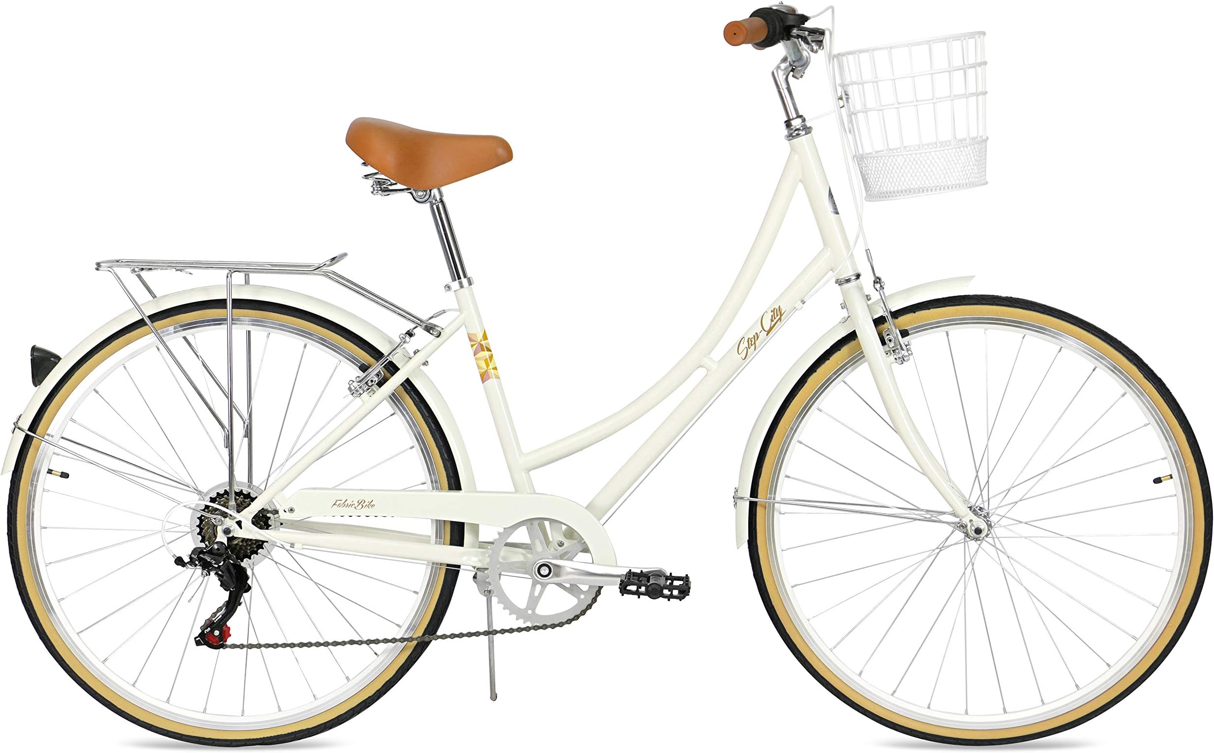 FabricBike Step City - Lady's Step Through Urban Bike 7 Speed. Vintage bike, Classic bicycle, Retro bicycle, Women's bicycle, Dutch bike.