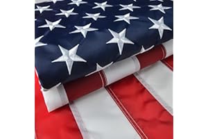 VORENUS American Flag 2x3 Ft, US Flag/USA Flag with Oxford Polyester Material, Vivid Color, Sewn Stripes, Brass Grommets, Embroidered Stars, Perfect for Indoor/Outdoor Use