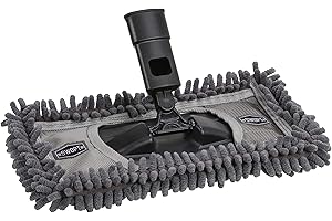SWOPT 12” Microfiber Dust Mop Head w/Refill — Cleaning Head Interchangeable w/All SWOPT Cleaning Products for Efficient Cleaning & Storage — Mop Provides Lint-Free Cleaning for Wood, Laminate, Tile