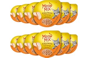 Meow Mix Chunks in Gravy Wet Cat Food, Chicken Breast, 2.75 Ounce (Pack of 12)