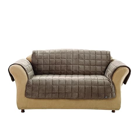 Amazon.com: Sure Fit Deluxe Sofa Furniture Cover (with arms) - Sable ...