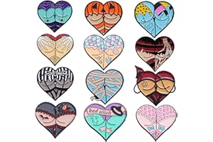 GILLNA Creative Enamel Pins Bulk Set,Cartoon Plants Anime Rainbow Punk Animals Enamel Backpack Pins for Men/Women Cute Cool Pins for Jackets Clothes