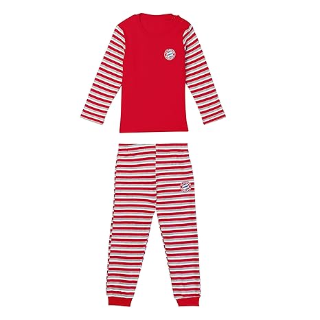 Baby Schlafanzug Streifen FC Bayern MÜNCHEN Plus gratis Sticker München Forever, Tshirt, FCB, Shirt