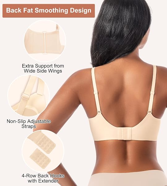 ULTREAGLE BRAS FOR WOMEN NO UNDERWIRE – WOMENS BRALETTES SEAMLESS WIRELESS PADDED BRA COMFORTABLE TSHIRT BRAS
