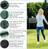 SOMIYAMI Tartan Picnic Blanket Waterproof 150 x 200 cm Green view 5