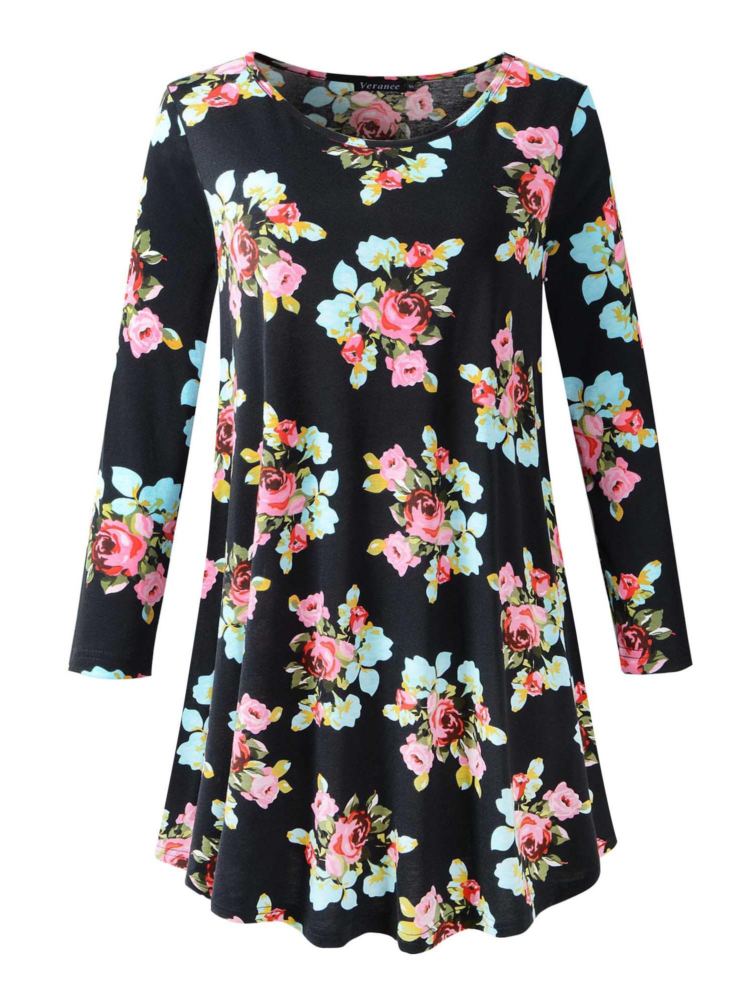 Veranee Women's Plus Size Swing Tunic Top 3/4