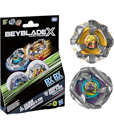Amazon.com: Beyblade X Steel Samurai 4-80T Booster Pack Set with