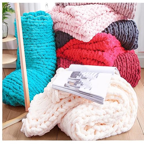 Chenille Blanket Super Chunky Wool Blanket Super Bulky Chunky