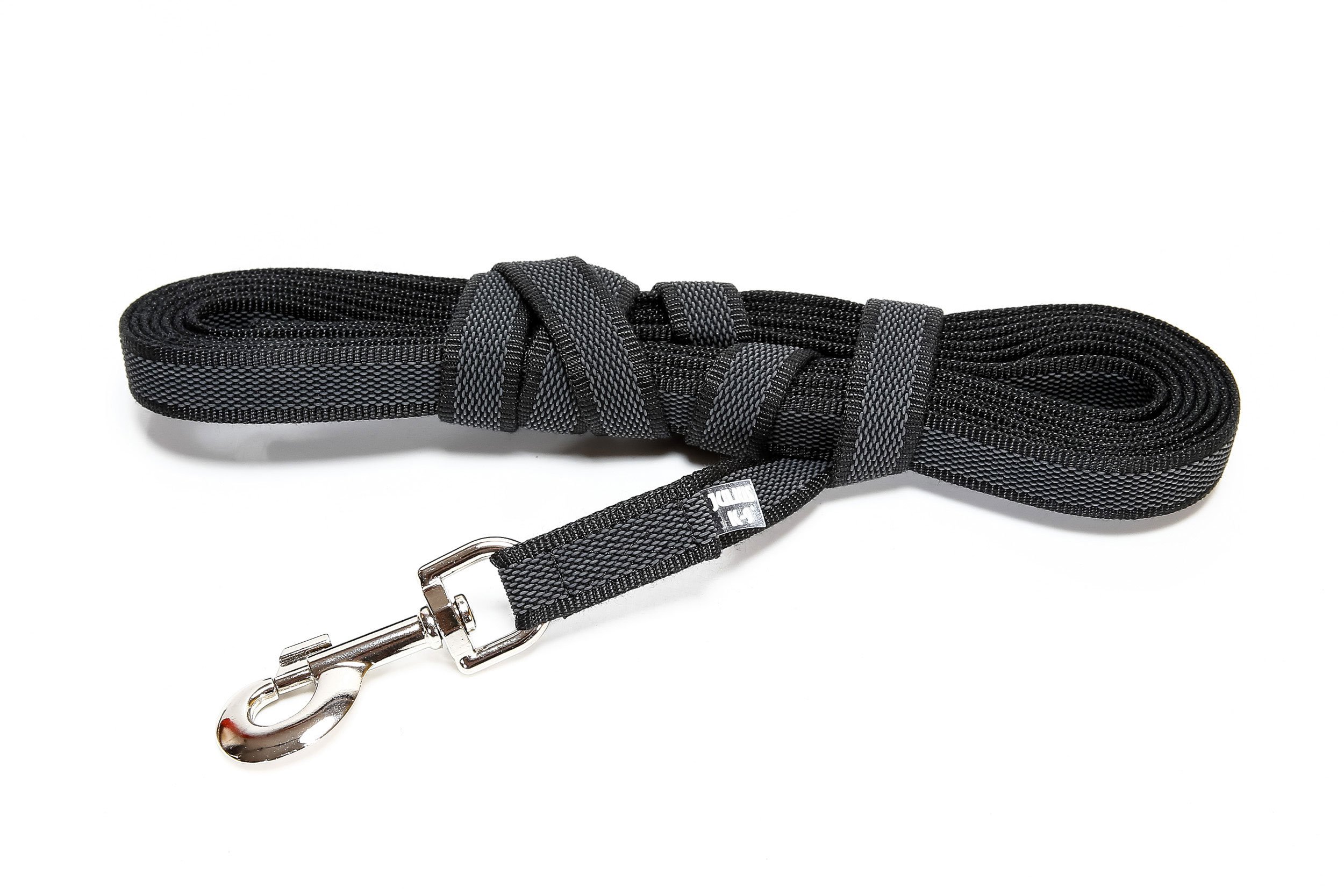 Color & Gray Super-Grip Leash with Handle, 14 mm x 10 m, Black-Gray