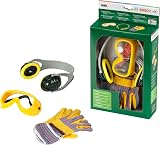 Theo Klein Bosch 3-Part Accessory Set Kids Toy Work Gloves Goggles Ear view 6