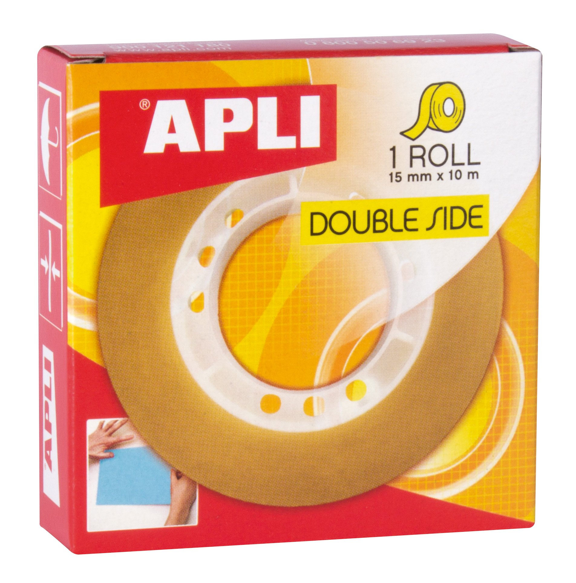 APLI 11505 – Double Sided Adhesive Tape 15 mm x 10 m