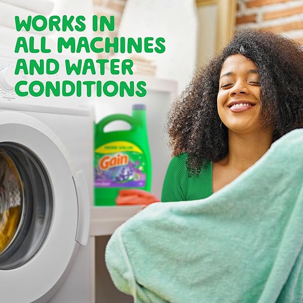 GAIN + AROMA BOOST LIQUID LAUNDRY DETERGENT LAVENDER SCENT 107 LOADS 154 FL OZ HE COMPATIBLE