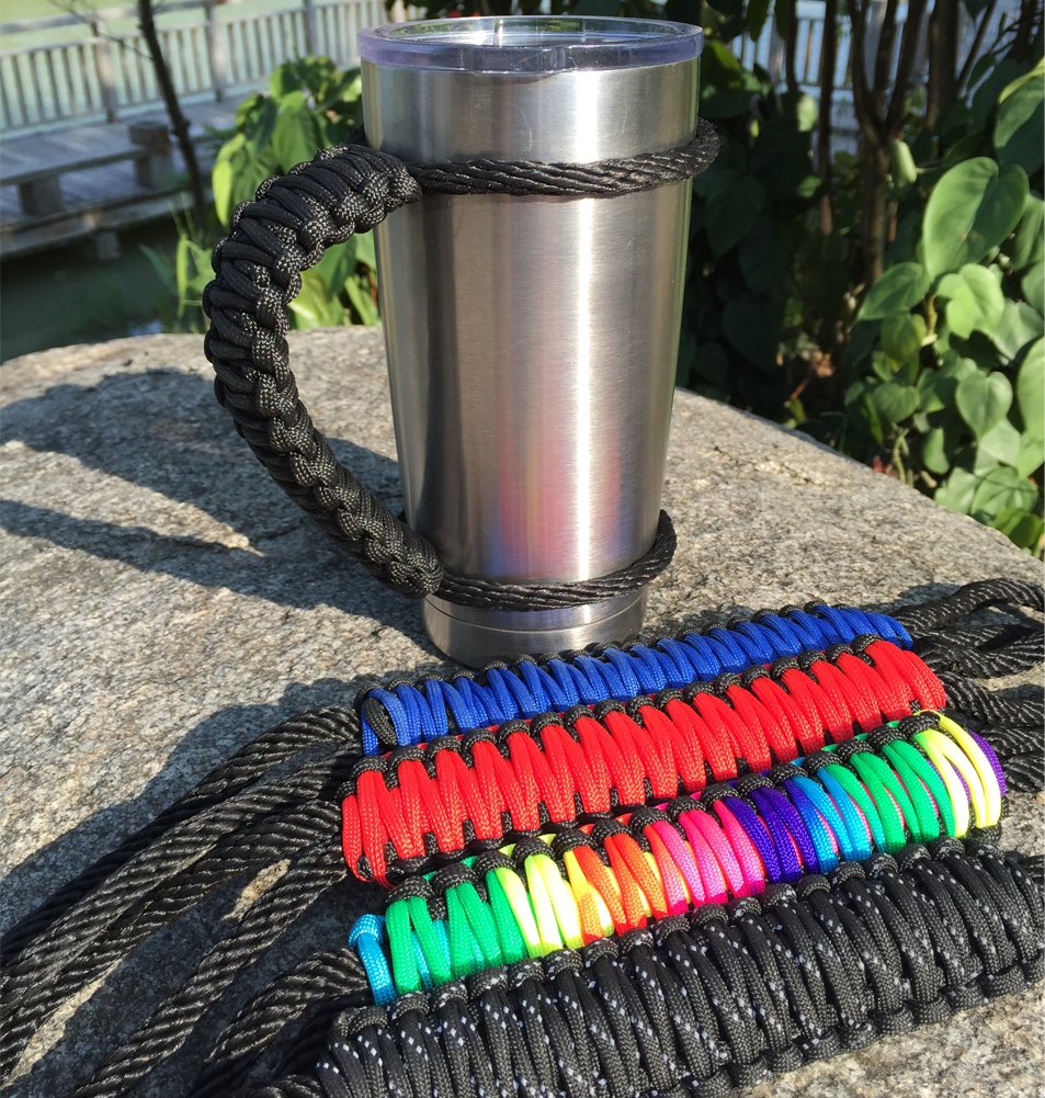 Handmade Paracord Handle for Yeti Rambler 20 oz Tumblers Rtic Ozark