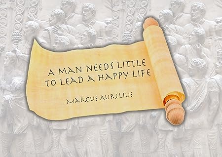 Marco Aurelio Romana Saggezza E Frasi Un Uomo Ha Bisogno Di Little A5 Carta Stampa Artistica Amazon It Casa E Cucina