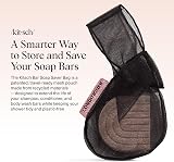 Kitsch Bar Soap Saver Bag - Eco-Friendly Mesh Soap Holder - Black view 2