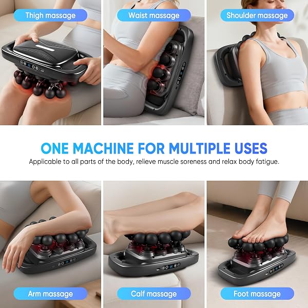 KOCUNO 20-HEAD MASSAGE GUN SET, DEEP TISSUE MASSAGER WITH 3 MODES & 30 LEVELS, MUSCLE MASSAGER PAIN RELIEF, PERCUSSION MASSAGE GUN FOR BACK/SHOULDERS/LEGS/WAISTS (BLACK, 20-HEAD)