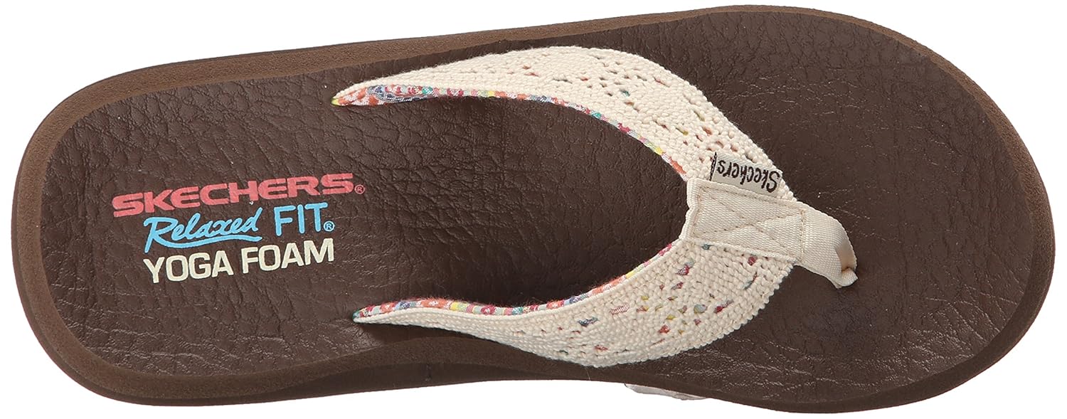 skechers women's cali asana flip flop sheos