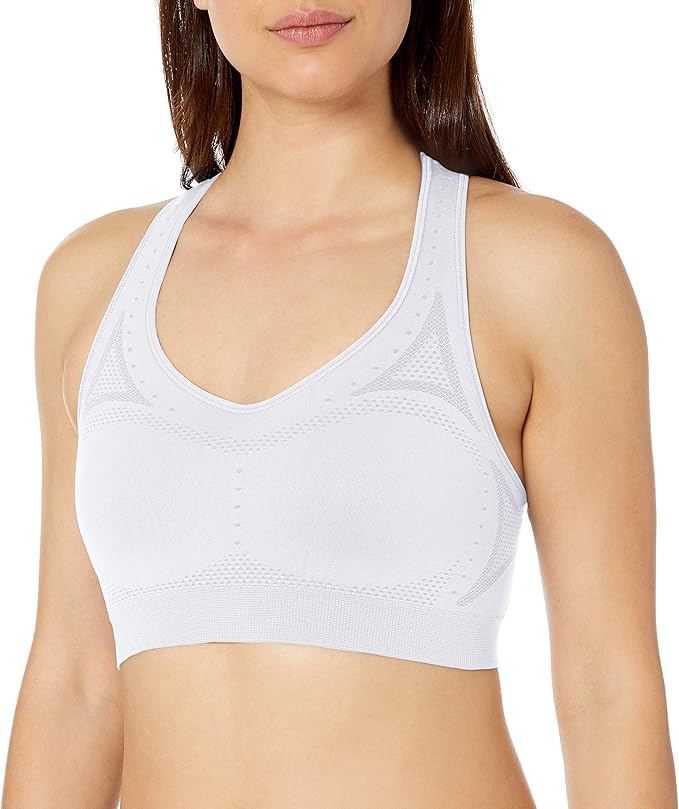 Hanes Sport Women's Seamless Racerback Sports Bra at Amazon Women’s