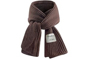 Ruby&Tang Kids Scarf Winter Warm Soft Knit Cotton Toddler Classic Scarves For Boys Girls 2-8Years