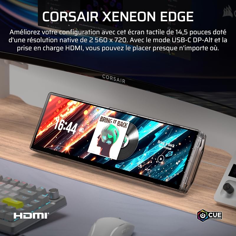 XENEON EDGE Écran tactile portable LCD 14,5" 2K USB-C HDMI Crystal