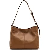 HOBO Women's Render Leather Shoulder Bag | Adjustable Strap, Hidden Magnet Closure, Signature Phone Pocket, Everyday Size