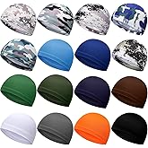 Geyoga 16/32/48 Pcs Cooling Skull Cap Helmet Liner Men Women Sweat Wicking Cycling Hat Sport Run Motorcycle Beanies Head Wrap
